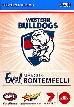 2016 Select Footy Stars - Excel #EP209 Marcus Bontempelli Back